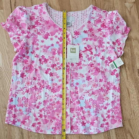 Karen Neuburger Pink and White Floral Pajama Set - Picture 11 of 11